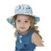 Caps Hats Lovely Baby Hat Cap Cotton Girl Sun Summer Outdoor Kids Children Panama Infant Boys Girls Beach Bucket Drop Delivery Mat Dhjfs