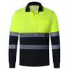 Other Apparel Reflective t Shirt Men High Visibility Reflective Safety Shirt hi vis Workwear Clothes Work Shop Shirt Men Mechanic x0711