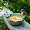 Inne artykuły dla zwierząt Kąpiel dla ptaków Kreatywna miska na karmnik Ceramiczna stacja do karmienia wodą Akcesoria do dekoracji ogrodu 230710