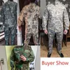 Inne odzież bojowy mundur wojskowy Camo strój taktyczny Safari mężczyźni armia siły specjalne płaszcz spodnie wędkarstwo kamuflaż Militar odzież myśliwska x0711