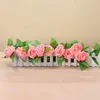 Decoratieve bloemen nep bloem Rose Garland kunstmatige wijnstok Ivy Leaf 7 Ft Home Faux Silk DIY Party Decor