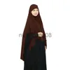 ショールフルカバーイスラム教徒の女性の祈りショール Niquab ロングスカーフ Khimar ヒジャーブイスラムアラブオーバーヘッドラマダントップス服 x0711