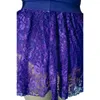 Vêtements de scène robe violette coton/Lycra dentelle réservoir justaucorps avec jupes assorties filles Ballet Dancewear dames Costume