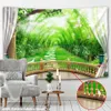 Tapisseries Belle Forêt Naturelle Imprimé Grande Tapisserie Murale Pas Cher Tenture Murale Tapestr Mur Art Décor R230710