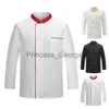 Outros Vestuário Legal Uniforme Secagem Rápida Jaqueta Chef Sem Lintfree Unissex Adulto Cozinha Chef Casaco Cozinhar Roupas x0711