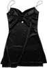 lu Party Dress Backlake Women Sexy Deep V Neck Sleeveless Chain Women Solid Backless Mini Cocktail Dress Robe Cocktail Femme