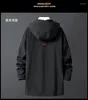 Trench da uomo Corea Moda Oversize 7XL 8XL 2023 Casual Giacca a vento nera Giacche Cappotto lungo per abiti primavera autunno inverno