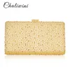 Avondtassen 3 Kleur Golden Crystal Clutch Bag Wedding Party Box Handtas En Portemonnee Vrouwen Minaudiere 230711