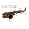 Saxophone SAX Instruments Rouge Corps Antique Saxophone Vert Clé Mi bémol Saxophone Alto