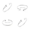 Jewelry Settings Star Bracelet Pearl Semi Mount 925 Sterling Sier Blank Open Bangle 3 Pieces Drop Delivery Dhokw