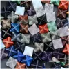 Pietra Merkaba Esagramma Stella Qaurtz Chakra Artigianato Ornamenti Energia Guarigione Reiki Cristallo Gioco a mano Decorazione domestica Consegna goccia Gioiello Dhczt