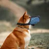 Fundas de asiento de coche para perros, bozal para mascotas, sin ladridos, suave para evitar morder, masticar, protector bucal ajustable para grandes