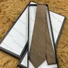 Cravatta da uomo in seta con cravatta in seta, oro blu, jacquard, matrimonio, tessuto, design alla moda con scatola G001198l