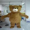 2018 Factory Mascot Vuxenstorlek Tecknad lång plysch ted brun björn Maskot Kostym maskot halloween kostym jul Crazy 312C