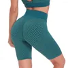 Legginsy damskie joga Fitness Bubble pięciopunktowe spodnie dla kobiet sporty letnie seksowne piękne pośladki plaster miodu czarne/szare szorty