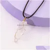 Pendentif Colliers Pierre Naturelle Fil Enroulement Collier Irregar Cristal De Roche Quartz Pour Femmes Bijoux Cadeau Drop Delivery Pendentifs Dhnpd