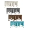 Curtain Small Window Curtains Valance Rod Pocket Draperies For Home Bathroom Bedroom Decoration