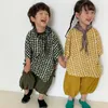 Magliette Estate Bambini moda punto irregolare design unico oversize Top Bambini manica a pipistrello sottile magliette larghe 230711