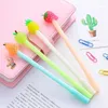 Pcs Neutre Stylo Fruits Gel Poires Ananas Fraises Stylos Kawaii Mignon Papeterie Cadeaux (couleur: aléatoire)