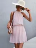 Городские сексуальные платья 2023 летние короткие цветочные платья Женщины рукавочный ручащий мини -блютер Бохо платье дамы сарафан