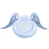 Sand Play Water Fun Summer Inflatable Floating Drainage Upper Angel Wing Seat Ring PVC Unicorn Flamingo Swimming 230711