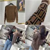 Women'S Knits Tees Gebreide Vest Trui Hoge Kwaliteit Dubbele F Letter Jacquard Temperament V-hals Dunne Gebreide Jas Voor Mannen En Dhzbl