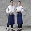 Andere Bekleidung Kochuniform Restaurantjacke Männer Frauen Japanischer Kochmantel 34-Ärmel Kimono Küche Sushi Arbeitskleidung Kellneruniform AS355 x0711