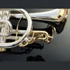 Hoogwaardige cornet Bb Bes trigger cornet Koperblazer met harde koffer, mondstuk, doek en handschoenen, verzilverd