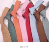 Fliegen Linbaiway Herren-Krawatten aus Polyester, für Bräutigam, einfarbig, für Hochzeit, formelles Kleid, schmaler Hals, Anzugzubehör