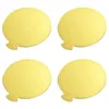 Baking Moulds Mini Round Golden Cardboard Cake Base Mousse Plate 200 Pieces Paper Dessert