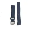 Klockarmband Quick of original svart blå röd silikon gummiremsbyte för Spovan H02 ECG PPG smartwatch med tillbehör 230711