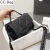 10A CC Sac Designer Vintage sac Luxe Classique Femmes Carré 19 Flap gros Sacs Matelassé Petit Noir Métallisé 25 16 7cm Vanity Camera Baguette Multi Pochette