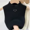 Women's Knits  Tees Women's Sling Tank Top T-shirt Knitted Sleeveless Women's T-shirt Knitted Sports Designer Summer Top