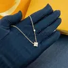 Pendant Necklaces Luxury Classic Ring Lock Flower Necklace Designer Necklaces 18K Gold Mother-of-Pearl for Girl Women Wedding Birthday with Gift Bag x0711 x0711