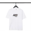 Lanvin Top Quality Mens Anioł T koszule krótkie rękawy haft palmowy anty -zmarszczki moda moda zwykli mężczyźni 248 Lanvin T Shirt