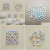 Pierre naturelle 6Mm 8Mm 10Mm 12Mm perles rondes en vrac visage d'opale pour collier anneau boucles d'oreilles bijoux accessoire livraison directe Dhjes