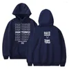 Luvtröjor herr Iam Tongi Hoodie Dam Herr Långärmad tröja Huvtröjor Unisex Casual Streetwear Modekläder