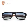 Óculos de sol HU WOOD Zebra Wood Óculos de Sol Para Homens Moda Esporte Cor Gradiente Quadrado Óculos de Sol Condução Pesca Espelho Lentes GR8016 230710