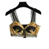 CAMESOSOLS Tanks Designer Tank Sling Dames Kleding Dames Sexy Colorblock Printing Lace Edge Bra Riem ondergoed kan alleen worden gedragen van hoge kwaliteit Vrouwenkleding OOYF