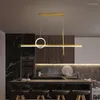 Żyrandole luksusowe nowoczesne restaurację żyrandol złoty czarny bar stołowy lampa stołowa Nordic Creative Minimalist LED Designer