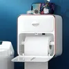 Suportes para papel higiênico à prova d'água suporte para papel higiênico suporte para papel higiênico caixa de lenços bandeja criativa rolo tubo caixa de armazenamento wc suporte para rolo de papel prateleira banheiro 230710