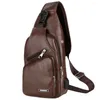 Borse da scuola Mochila Usb Portatile Ricarica Casual Zaino sportivo Moda da viaggio Borsa a tracolla a tracolla piccola da uomo