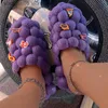 Slippers Vrouwen Bubble Slides Diy Strand Mannen Vrouwen Bubble Sandalen 2022 Zomer Huis Schoenen Platform Bubble Bal Slippers Mannen Big size 48 T230711