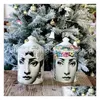 Portacandele Stile Lady Face Vintage Bottiglia Decorativa Vasi in porcellana di ceramica Vasi con coperchio Contenitore Candela Drop Delivery Home Garde Dhmrr