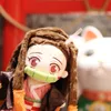 Plyschdockor 9 tum 23 cm Poseable Demon Slayer Nezuko Doll Rengoku Plushie Kimetsu no Yaiba med kläder Uoozii 230710