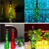 Cordes guirlande décor noël guirlande lumineuse fil de cuivre lampe fête de mariage décoration LED bouteille de vin liège vacances fée