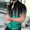 Camisas casuais masculinas de rua de alta qualidade camiseta de manga curta impressão 3D listrada streamer top esportivo tamanho grande 5xl-XST-shirt