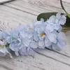 Flores decorativas ramo único violeta jacinto flor artificial para decoração de casa casamento de seda coroa de flores falsa