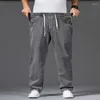 Men's Jeans Spring Autumn Thick-legged Big Trousers Wide Straight Loose Wide-leg Large Size 36 38 46 44 42 Denim