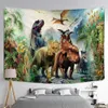 Arazzi Animal World Tapestry Wall Hanging Cute Children Bedroom Dormitory Artist Home Decor R230710